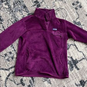 Purple Patagonia sweatshirt